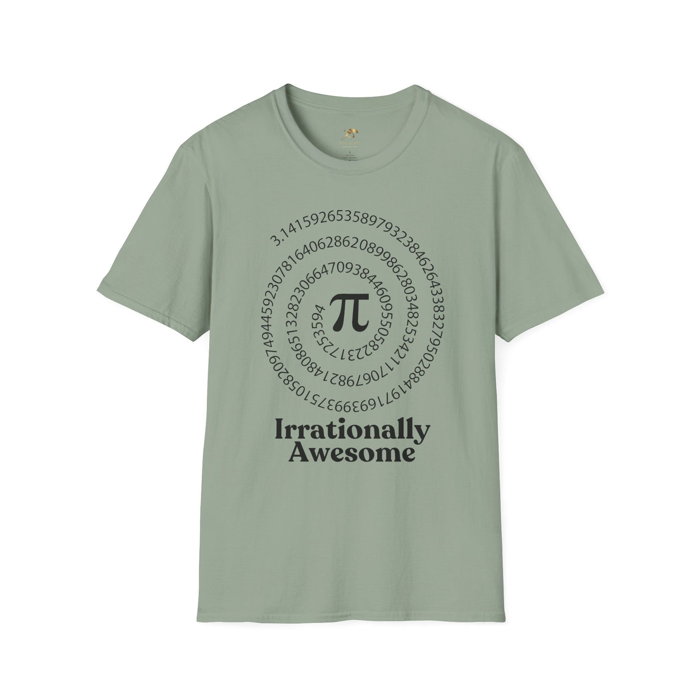 Pi Day Unisex Softstyle T-Shirt, Math Geek Gift, Irrationally Awesome Tee, March 14 Celebration Shirt, Mathematics Lover Top - NOTALIFY