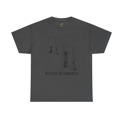 Believe in Yourself. Chess Pawn to King Reflection Tee | Inspirational Self-Esteem Tee | Motivational Shirt | Growth Mindset Gift | Unisex