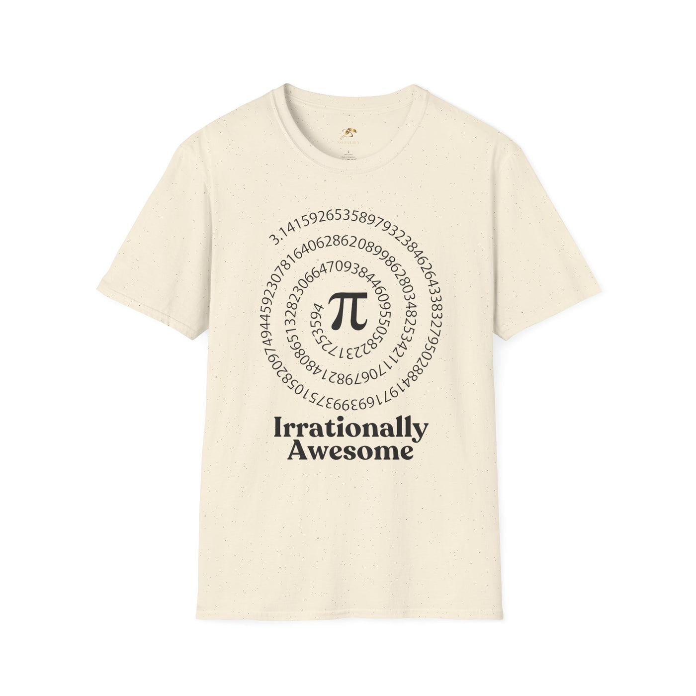Pi Day Unisex Softstyle T-Shirt, Math Geek Gift, Irrationally Awesome Tee, March 14 Celebration Shirt, Mathematics Lover Top - NOTALIFY