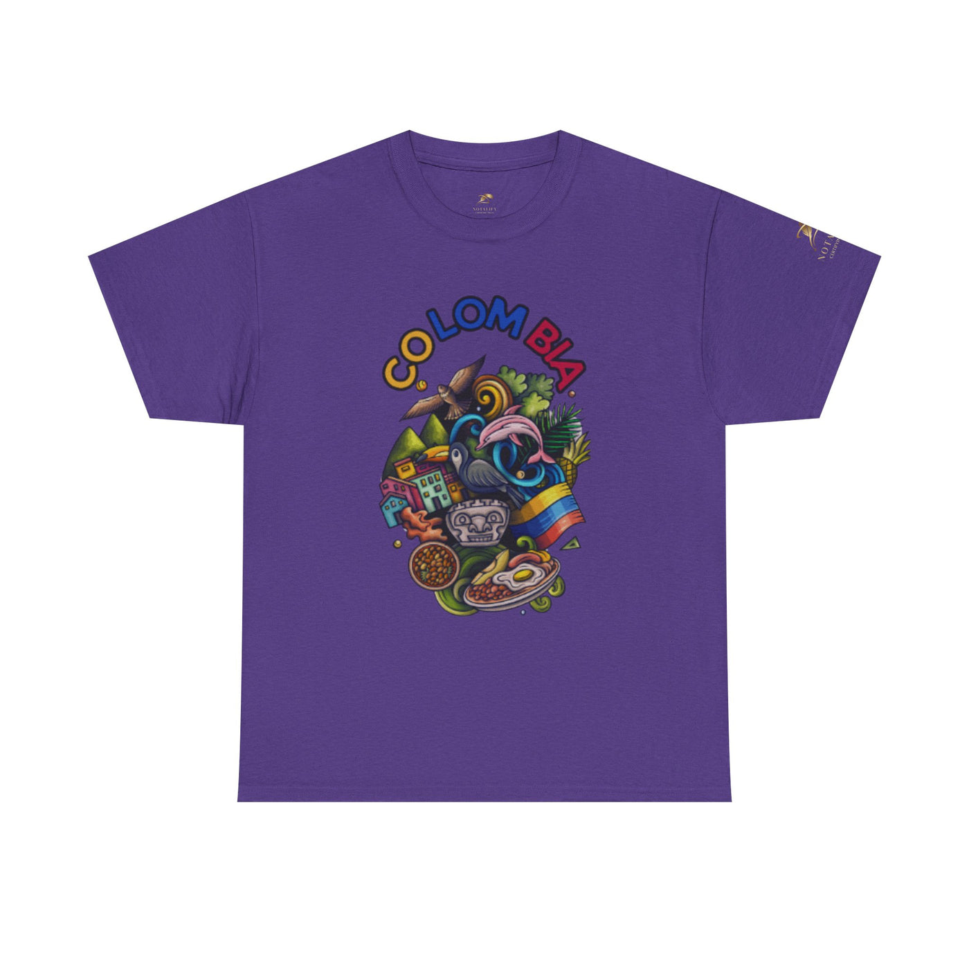 Colorful Unisex Heavy Cotton Tee with Joyful Message, Fun T-Shirt, Casual Wear, Gift for Friends, Summer Vibes, Festival Apparel - NOTALIFY