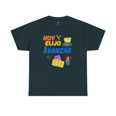 Hoy Elijo Avanzar Spanish Motivational T-Shirt | Back to School Teacher Tee | Growth Mindset Shirt | Spanish Student Gift | Unisex Tee