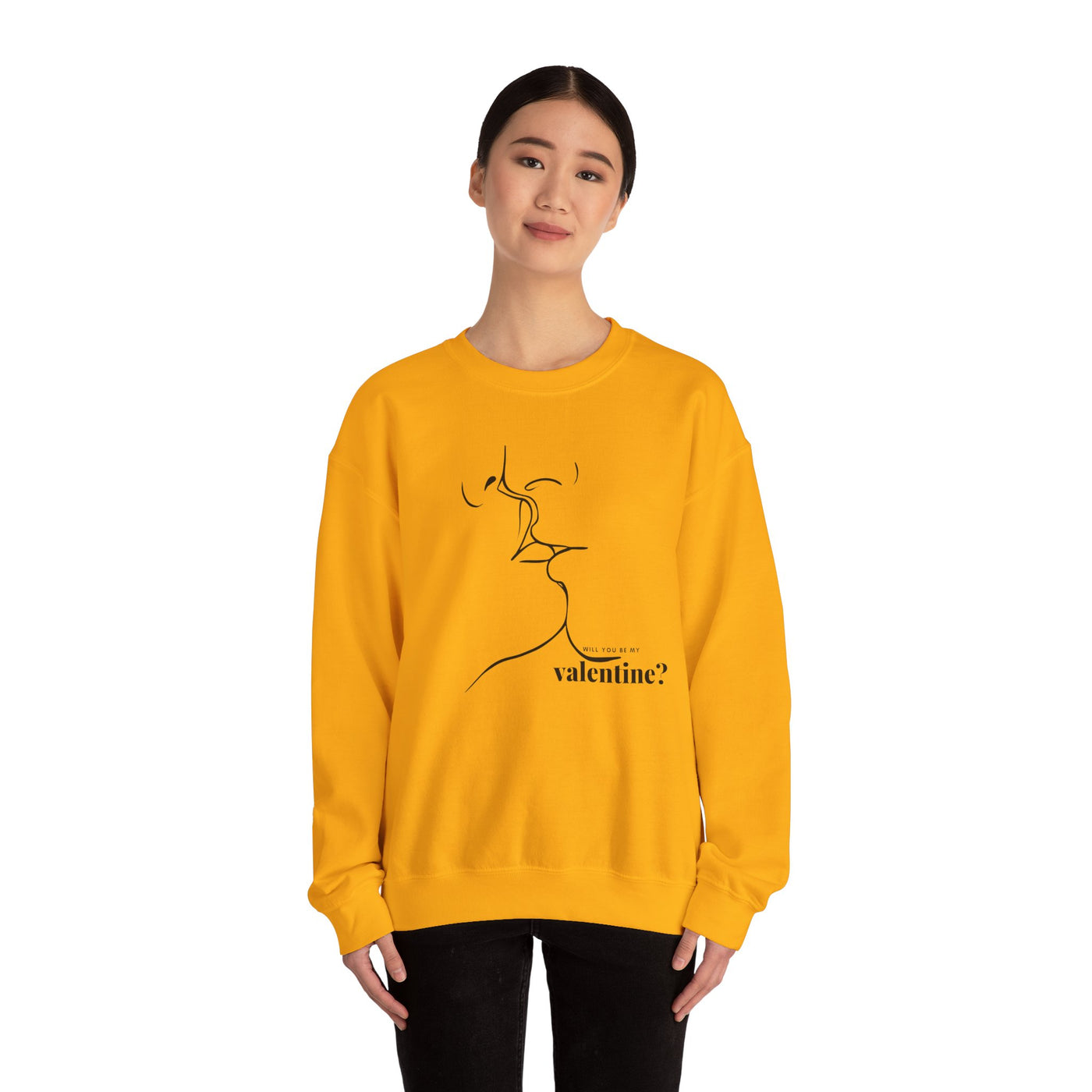 Valentines Couples KISSING Unisex Sweatshirt, Heart Fixed Enamorados, Sexy Romantic Gift, Will you be my VALENTINES, Valentines Day - NOTALIFY