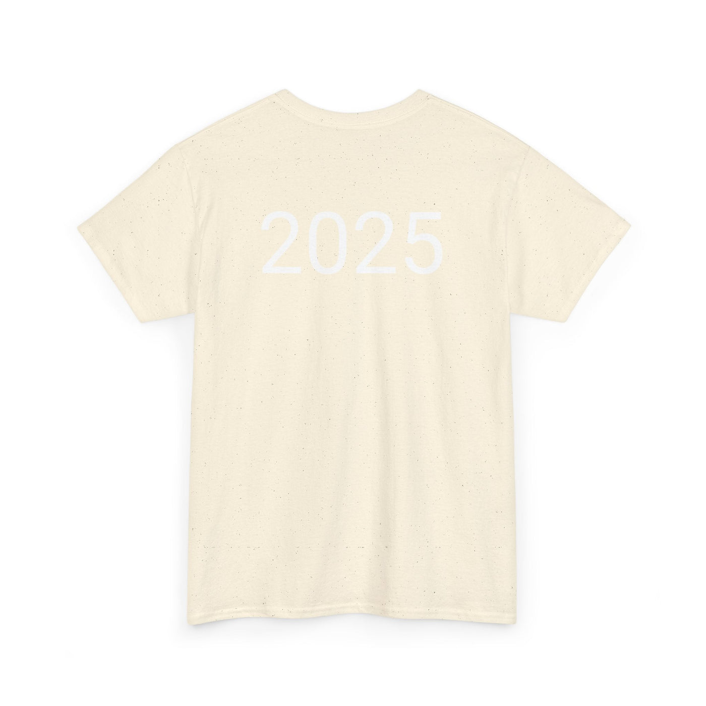 Astronaut Space Vibes Tee with galaxy graphic, ideal for space lovers, featuring year "2025".