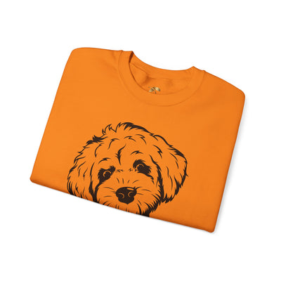 Poodle Dog Lover Sweatshirt, Pet's Name Personalized Gift Idea, Poodle Dog Owner Apparel, Custom Dog Paw Print Jumper, Comfy Crewneck - NOTALIFY