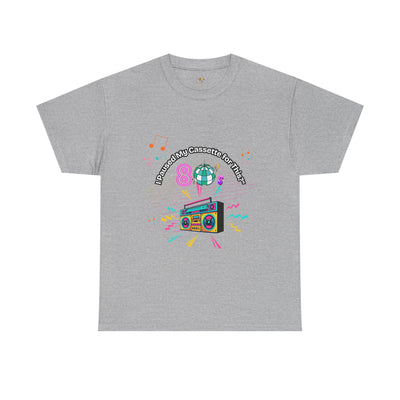 Retro Cassette Tape Unisex Heavy Cotton Tee, Vintage Music Lover Shirt, 80s Nostalgia Graphic Tee, Pause Cassette Player Shirt, Mixtape Fan - NOTALIFY