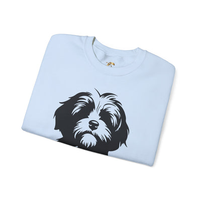 Shih Tzu Dog Lover Sweatshirt, Pet's Name Personalized Gift Idea, Frenchie Dog Owner Apparel, Custom Dog Paw Print Jumper, Comfy Crewneck