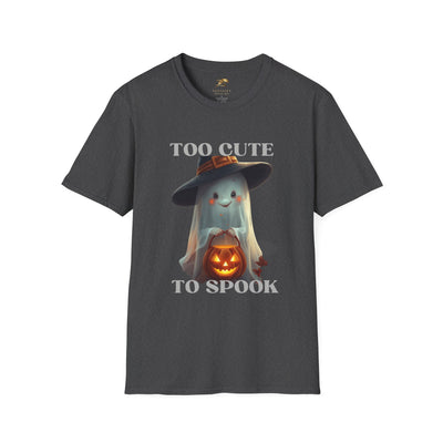 NOTALIFY Too Cute to Spook Halloween Ghost TEE | Adorable Pumpkin Lantern Tee | Cotton Short Sleeve | Fall Outfit for Kids