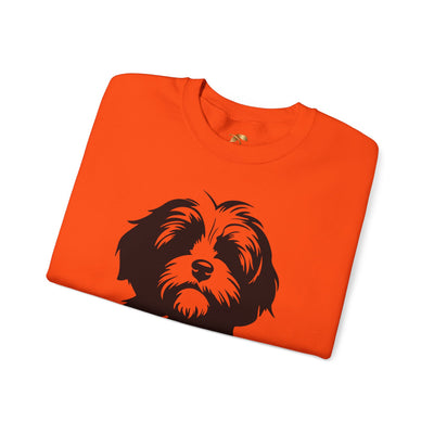 Shih Tzu Dog Lover Sweatshirt, Pet's Name Personalized Gift Idea, Frenchie Dog Owner Apparel, Custom Dog Paw Print Jumper, Comfy Crewneck
