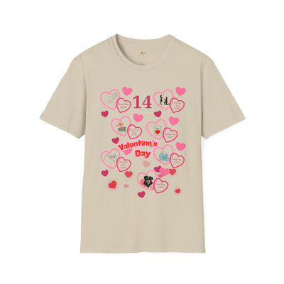 Valentines Week Love Unisex T-Shirt - Kiss Day Proposal Promise Hug Teddy Chocolate Tee Gift for Him - NOTALIFY