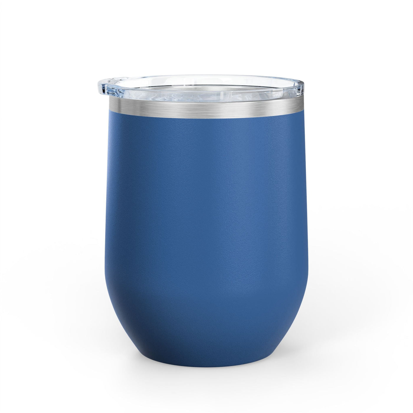 Positive Affirmation Wine Tumbler, 12oz stainless steel, insulated, blue finish.
