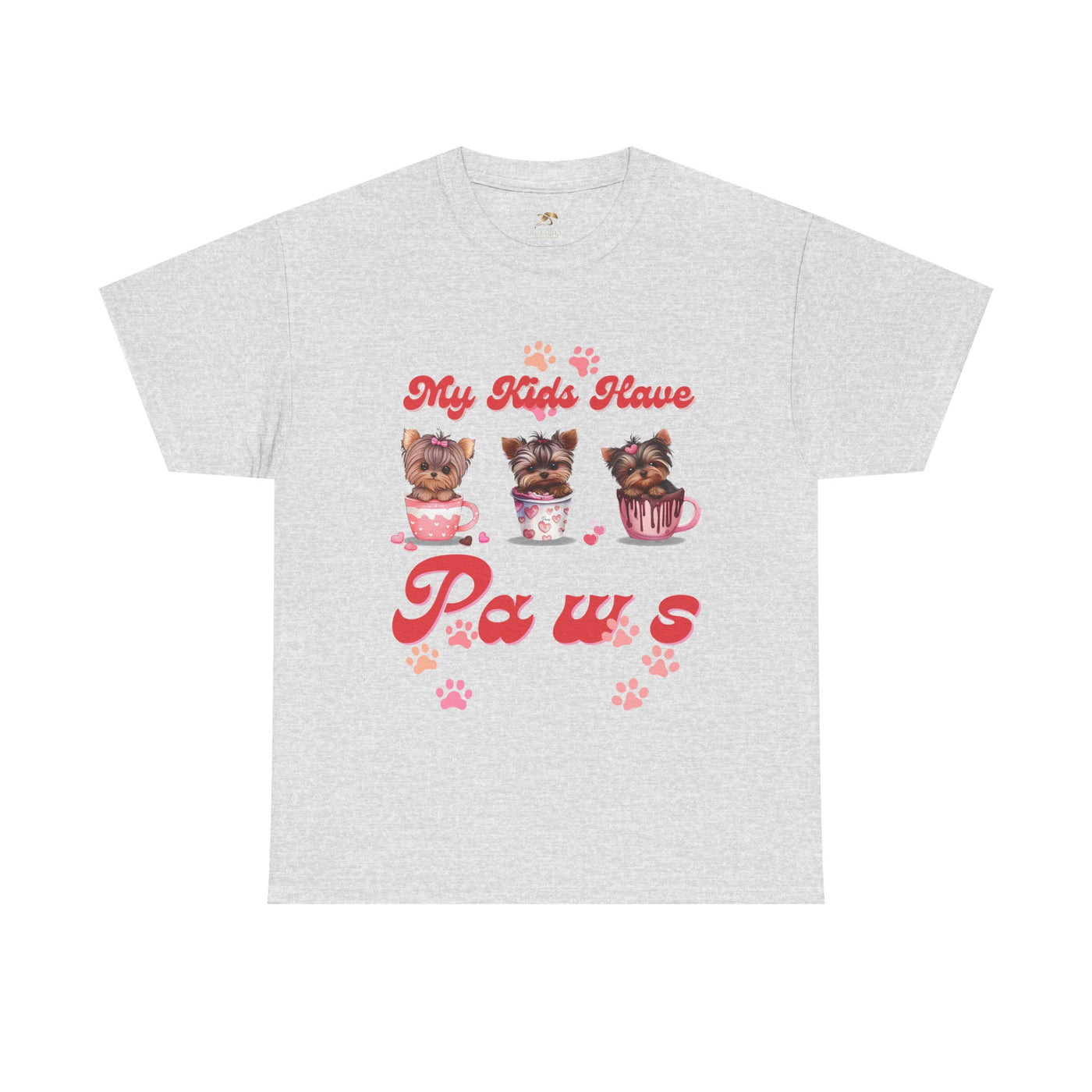 Dog Lover Unisex Tee, Animal Parent Tshirt, My Kids Have Paws Shirt, Cute Puppy Graphic Tee, Pet Owner Gift, Casual Dog Mom Dad Top - NOTALIFY