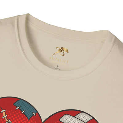 Unisex Heart Fixed Enamorados T-Shirt, Valentine's Day couples' top.
