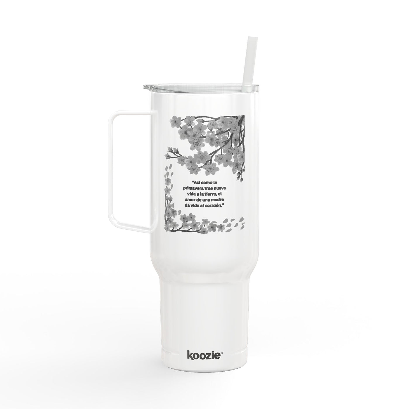 Floral Insulated Tumbler, Custom Drinkware for Moms - Personalized 40oz Gift for Birthdays, Mother's Day, Special Occasions, Engraving - NOTALIFY