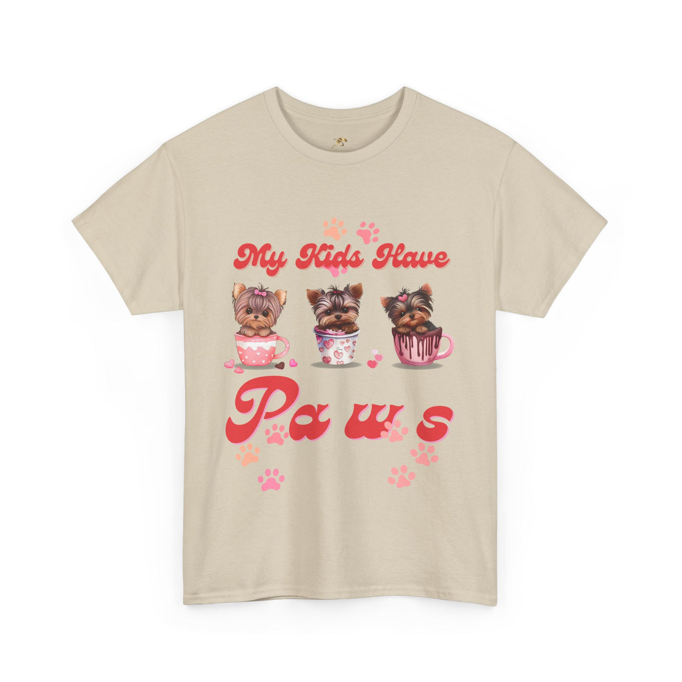 Dog Lover Unisex Tee, Animal Parent Tshirt, My Kids Have Paws Shirt, Cute Puppy Graphic Tee, Pet Owner Gift, Casual Dog Mom Dad Top - NOTALIFY
