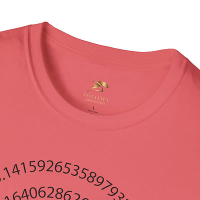 Pi Day Unisex Softstyle T-Shirt, Math Geek Gift, Irrationally Awesome Tee, March 14 Celebration Shirt, Mathematics Lover Top - NOTALIFY