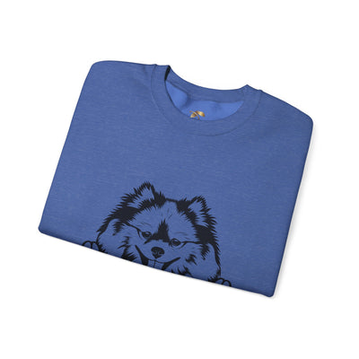 Pomeranian Lover Sweatshirt, Pet's Name Personalized Gift Idea, Pomeranian Dog Owner Apparel, Custom Dog Paw Print Jumper, Comfy Crewneck - NOTALIFY