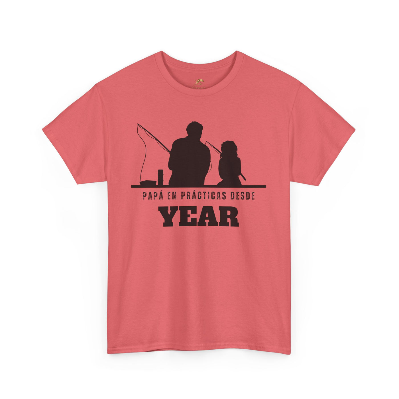 Fishing Dad Shirt | Papá en Prácticas Desde [Year] | Personalized Dad & Son/Daughter Fishing Tee | Fathers Day Gift | Spanish Custom T-Shirt