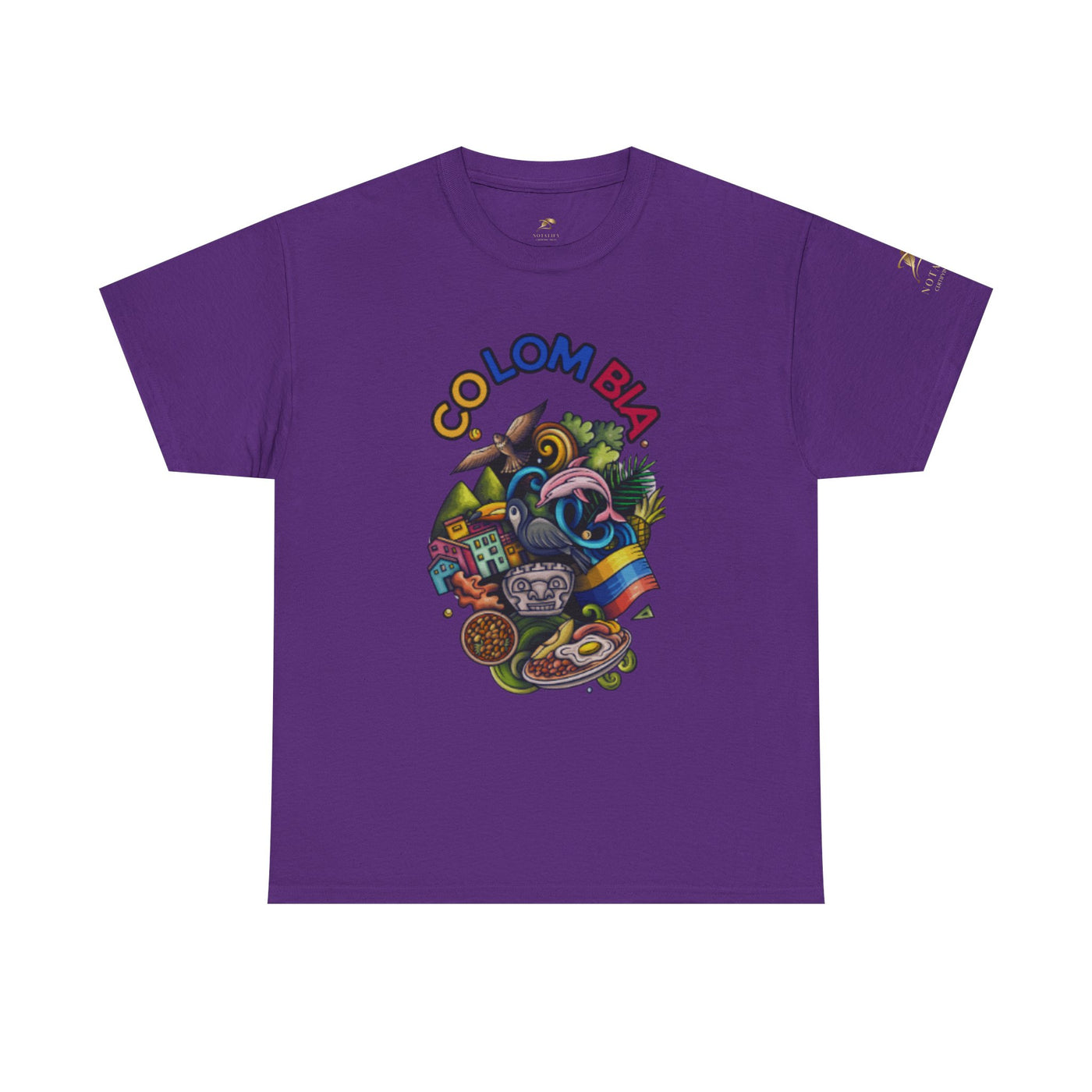 Colorful Unisex Heavy Cotton Tee with Joyful Message, Fun T-Shirt, Casual Wear, Gift for Friends, Summer Vibes, Festival Apparel - NOTALIFY