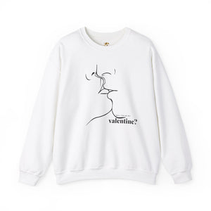 Valentines Couples KISSING Unisex Sweatshirt, Heart Fixed Enamorados, 