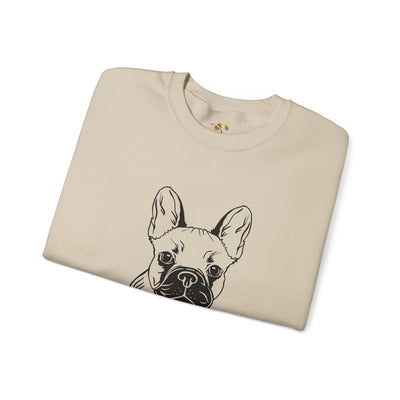 Frenchie Dog Lover Sweatshirt, Pet's Name Personalized Gift Idea, Frenchie Dog Owner Apparel, Custom Dog Paw Print Jumper, Comfy Crewneck