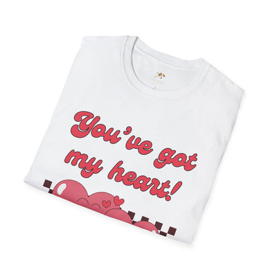 Heart Graphic Tee, Valentine's Day T-Shirt, Love Quote Shirt, Unisex Softstyle Top, Heart Design Tee, Valentine's Day Gift - NOTALIFY