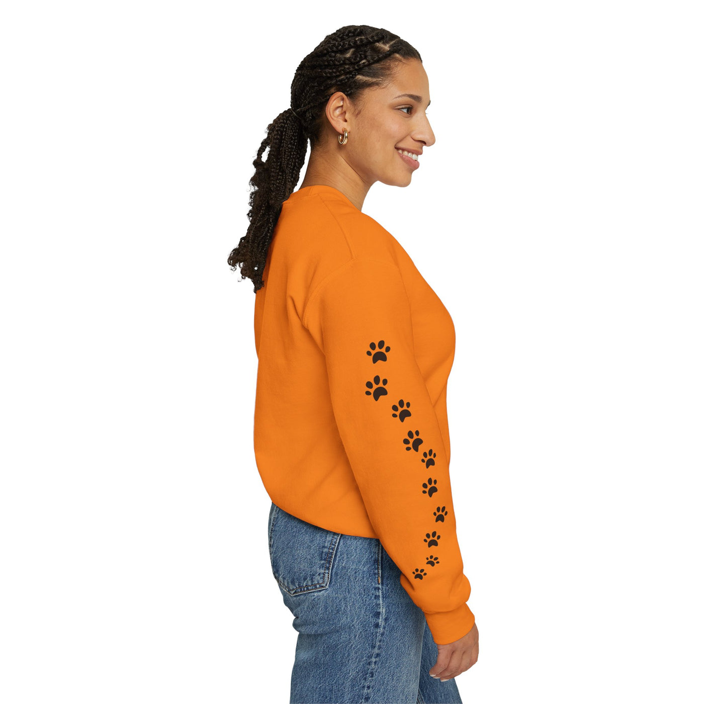 Dachshund Dog Lover Sweatshirt, Pet's Name Personalized Gift Idea, Dachshund Dog Owner Apparel, Custom Dog Paw Print Jumper, Comfy Crewneck - NOTALIFY