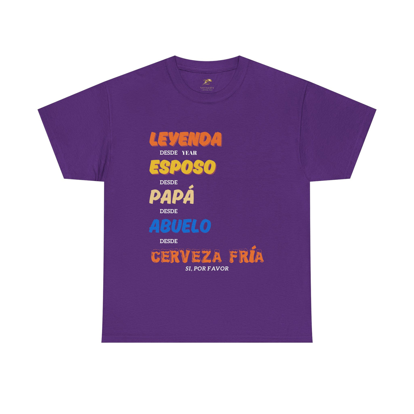 Funny Grandpa Beer Shirt | Leyenda Desde Esposo Papá Abuelo Tee | Spanish Dad Gift | Fathers Day Latino Humor T-Shirt for Men | Gift for Dad