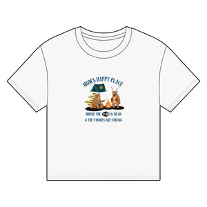 Organic T-shirt, Camping Mom, Mom's Happy Place, Wifi Weak, S'mores Strong - NOTALIFY