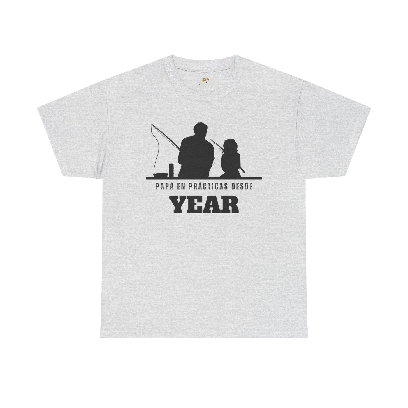 Fishing Dad Shirt | Papá en Prácticas Desde [Year] | Personalized Dad & Son/Daughter Fishing Tee | Fathers Day Gift | Spanish Custom T-Shirt