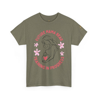 Maternity T-Shirt, Future Mama Bear, Training in Progress, Pregnancy Announcement Shirt, Baby Shower Gift, Gender Reveal Top, Mother's Day - NOTALIFY