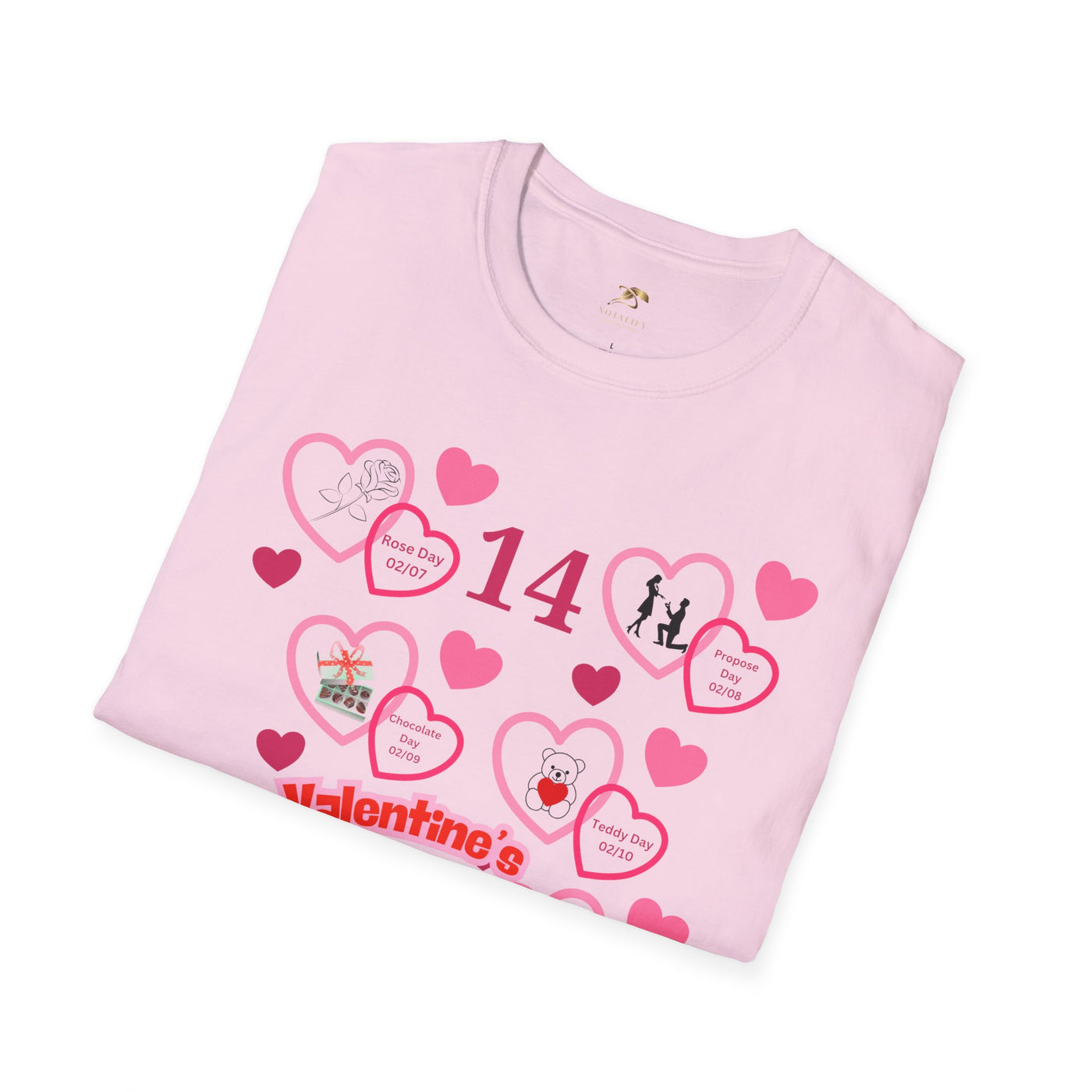 Valentines Week Love Unisex T-Shirt - Kiss Day Proposal Promise Hug Teddy Chocolate Tee Gift for Him - NOTALIFY