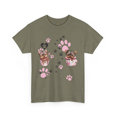 Pet Lover Unisex Heavy Cotton Tee, Love My Pet Shirt, Dog Cat Owner Gift, Animal Lover Apparel, Customized Pet Tee - NOTALIFY