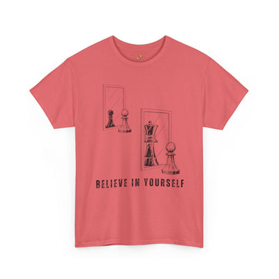 Believe in Yourself. Chess Pawn to King Reflection Tee | Inspirational Self-Esteem Tee | Motivational Shirt | Growth Mindset Gift | Unisex