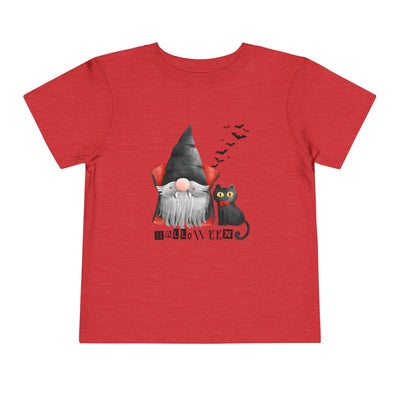 NOTALIFY Boo Halloween Gnome-CAT Toddler T-Shirt | Cute Fall Tee with Candy Bucket | Soft Cotton Short Sleeve | Spooky Outfit