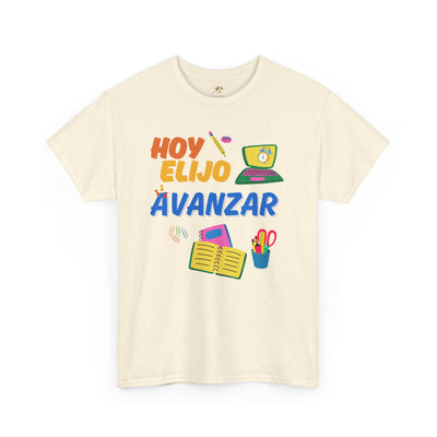 Hoy Elijo Avanzar Spanish Motivational T-Shirt | Back to School Teacher Tee | Growth Mindset Shirt | Spanish Student Gift | Unisex Tee