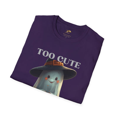 NOTALIFY Too Cute to Spook Halloween Ghost TEE | Adorable Pumpkin Lantern Tee | Cotton Short Sleeve | Fall Outfit for Kids