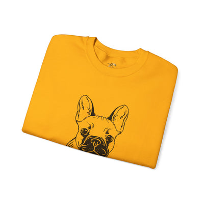 Frenchie Dog Lover Sweatshirt, Pet's Name Personalized Gift Idea, Frenchie Dog Owner Apparel, Custom Dog Paw Print Jumper, Comfy Crewneck