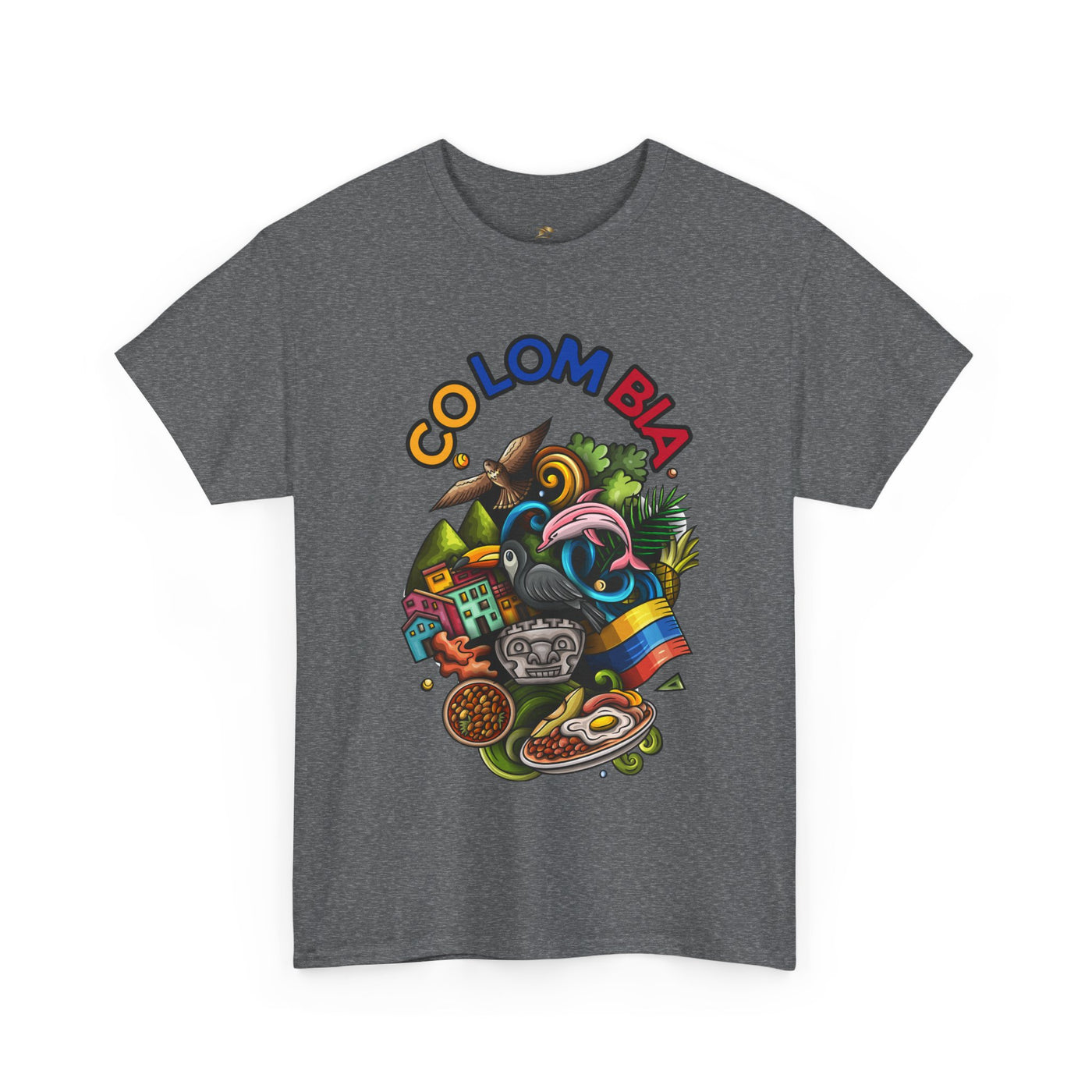 Colorful Unisex Heavy Cotton Tee with Joyful Message, Fun T-Shirt, Casual Wear, Gift for Friends, Summer Vibes, Festival Apparel - NOTALIFY