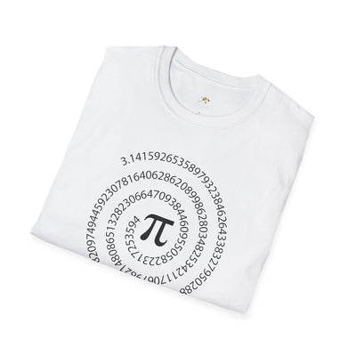 Pi Day Unisex Softstyle T-Shirt, Math Geek Gift, Irrationally Awesome 