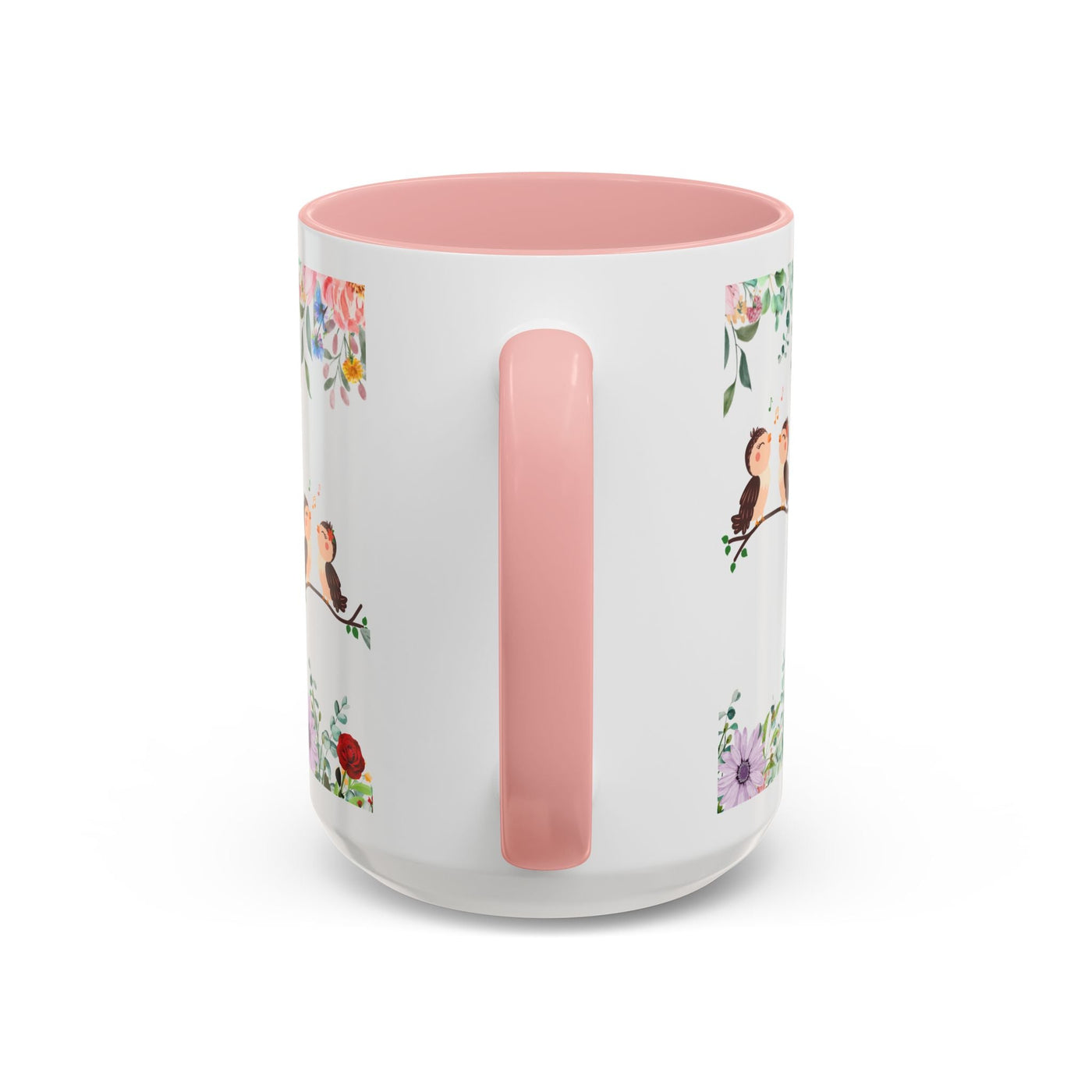 Mug, Inspirational Ceramic Cup w/ Flower Design, Bloom where you are p
