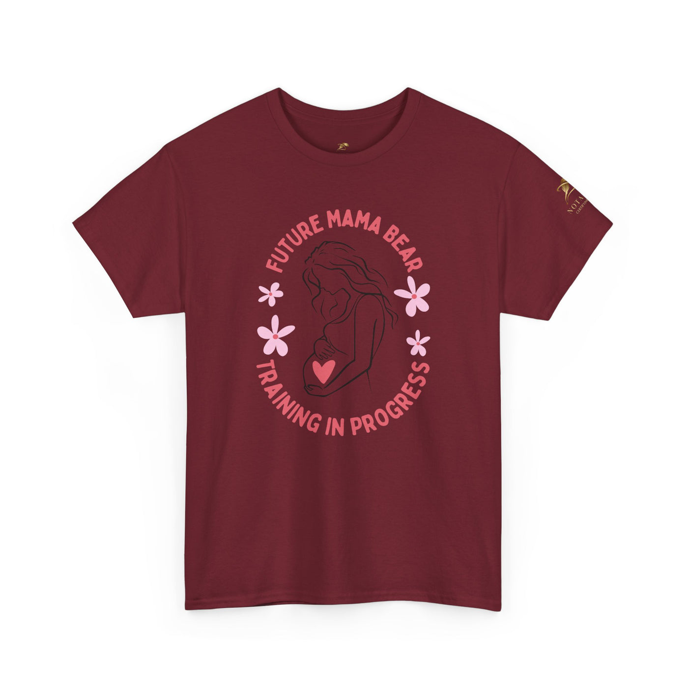 Maternity T-Shirt, Future Mama Bear, Training in Progress, Pregnancy A