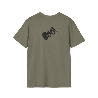 NOTALIFY Just Here for the Boo Dog Halloween TEE | Cute Puppy Costume | Soft Cotton | Fun Fall Outfit for Kids & Adults