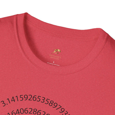 Pi Day Unisex Softstyle T-Shirt, Math Geek Gift, Irrationally Awesome 