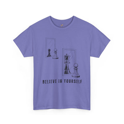 Believe in Yourself. Chess Pawn to King Reflection Tee | Inspirational Self-Esteem Tee | Motivational Shirt | Growth Mindset Gift | Unisex