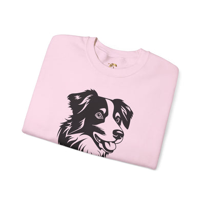 Collie Lover Sweatshirt, Pet's Name Personalized Gift Idea, Collie Dog Owner Apparel, Custom Dog Paw Print Jumper, Comfy Crewneck - NOTALIFY