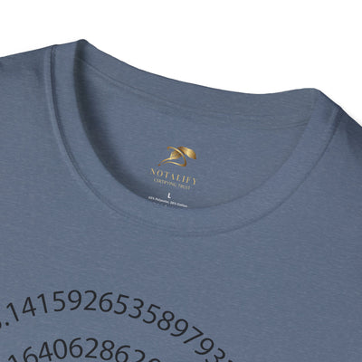 Pi Day Unisex Softstyle T-Shirt, Math Geek Gift, Irrationally Awesome Tee, March 14 Celebration Shirt, Mathematics Lover Top - NOTALIFY
