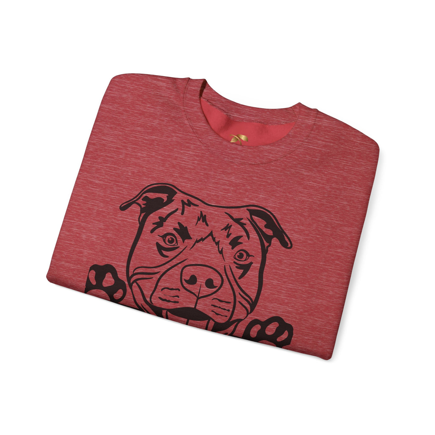 Pit Bull Lover Sweatshirt, Pet's Name Personalized Gift Idea, Pit Bull Dog Owner Apparel, Custom Dog Paw Print Jumper, Comfy Crewneck - NOTALIFY