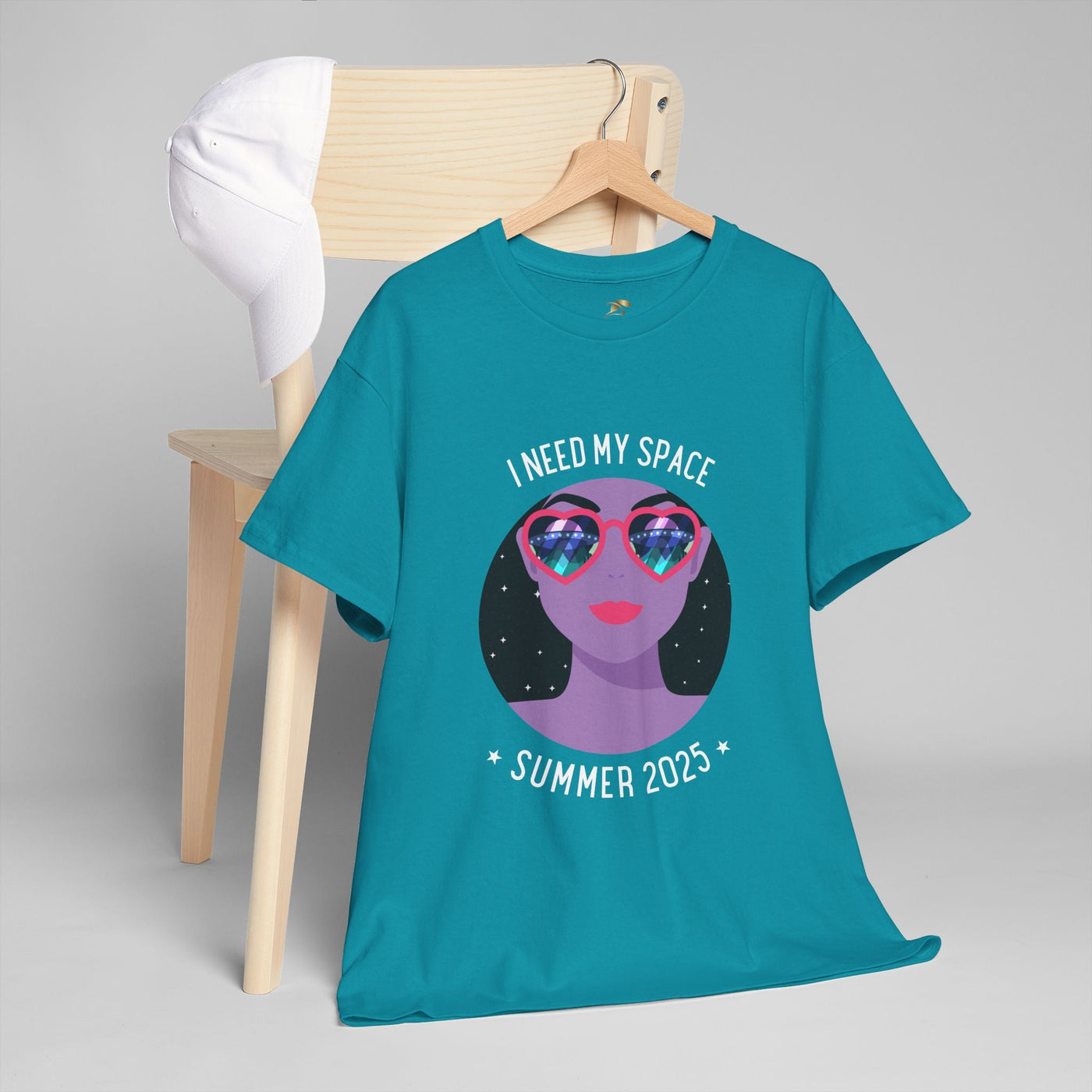 Astronaut Space Vibes Tee with galaxy graphic, perfect for space lovers and cosmic relaxation.