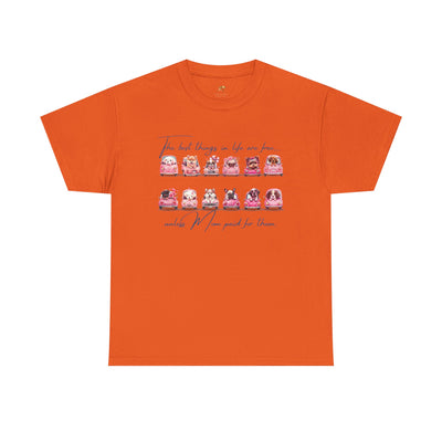 Cute Dogs Mother's Day T-Shirt, Best Things In Life Are Free, Unisex Tee, Gift For Mom, Heavy Cotton Shirt, Mother's Day Gift - NOTALIFY