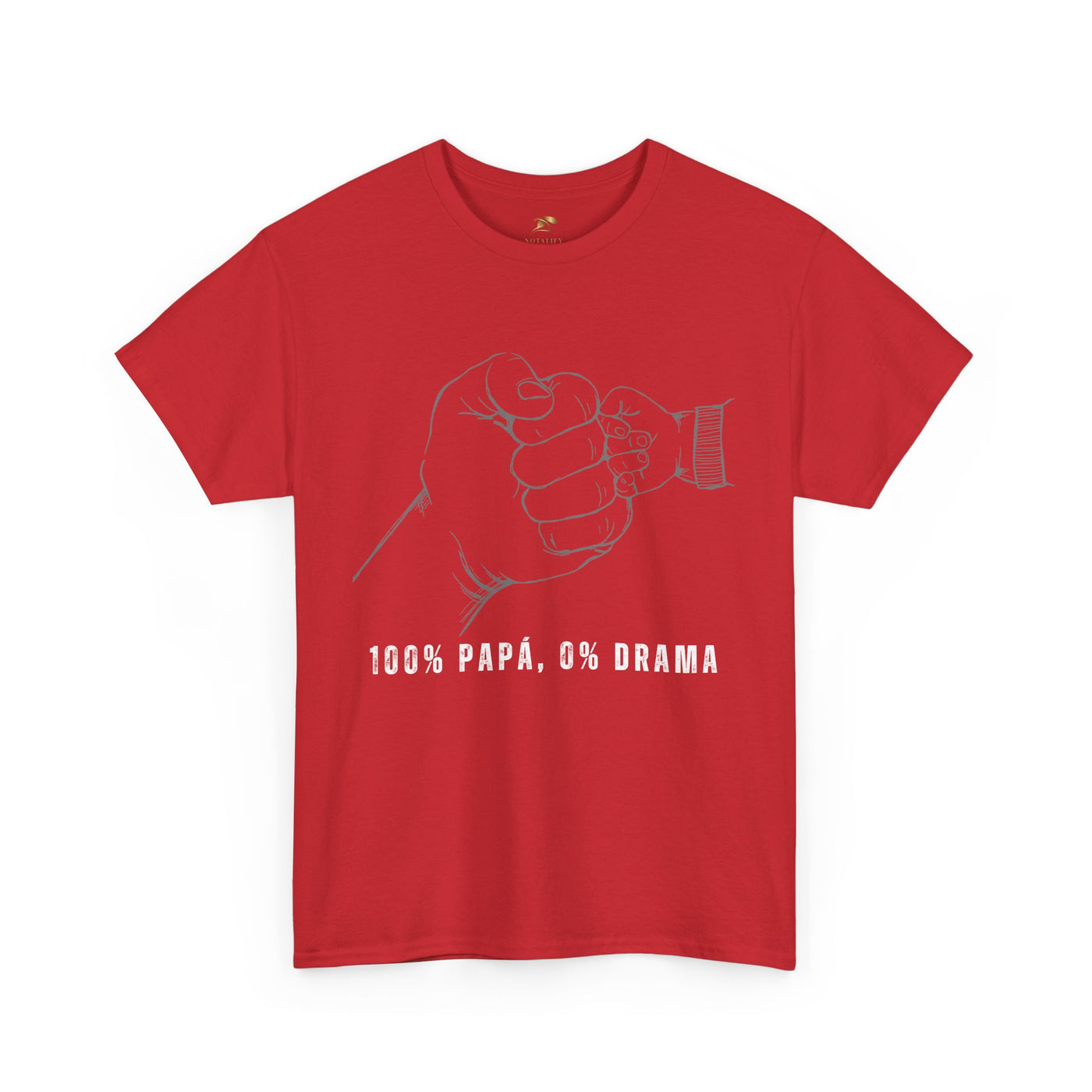 100 Percent Papá 0 Percent Drama Shirt | Funny Spanish Dad Tee | Fathers Day Gift for Dad| Cool Latino Dad Shirt | Parent Humor Graphic Tee